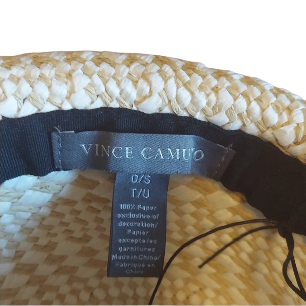 Vince Camuto Fadora Straw Hat - Cream